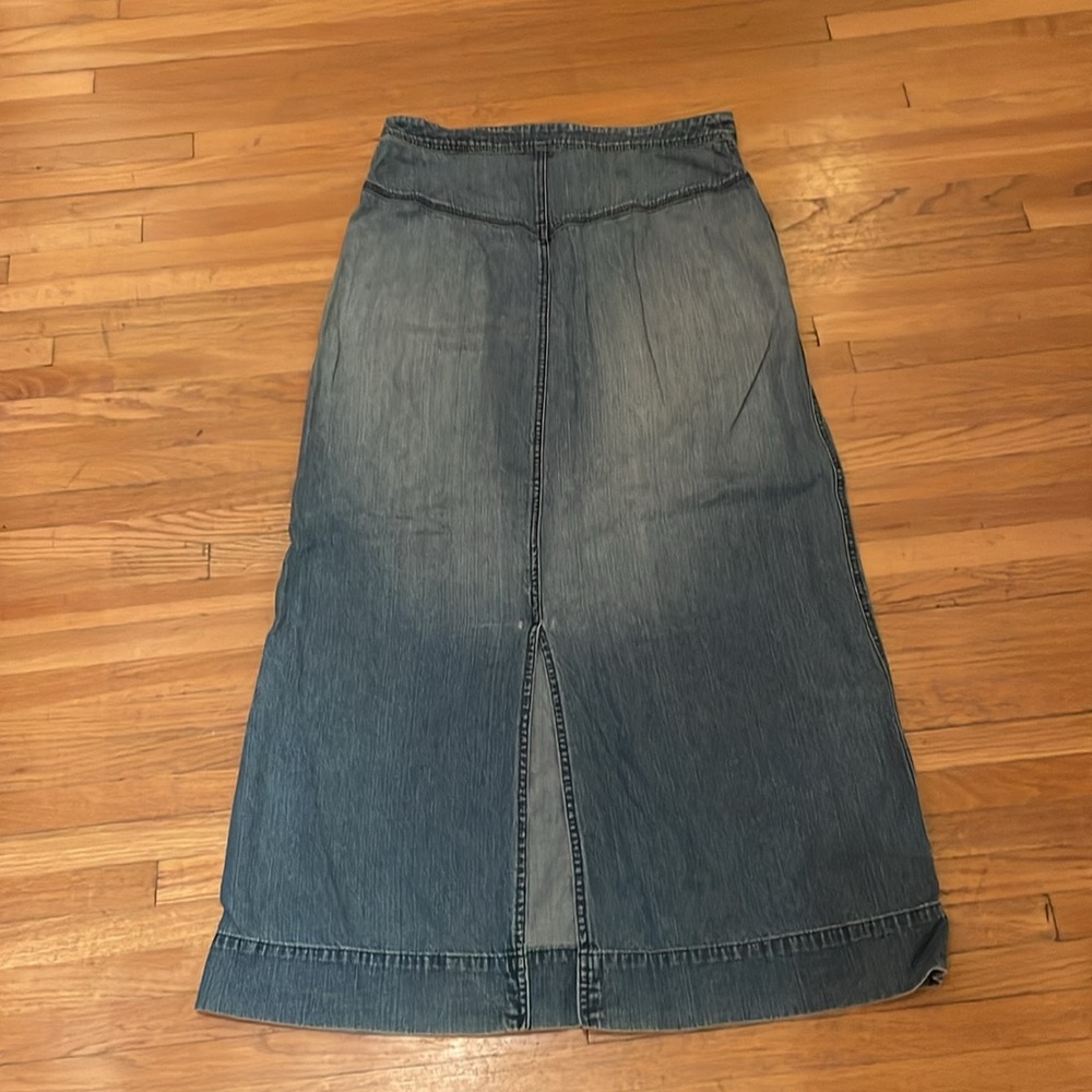 Banana Republic denim long jean skirt size 8 - Picture 6 of 7